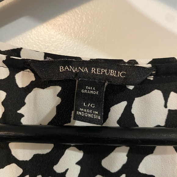 Banana Republic Tunic Blouse Sz L Tall - Picture 2 of 4